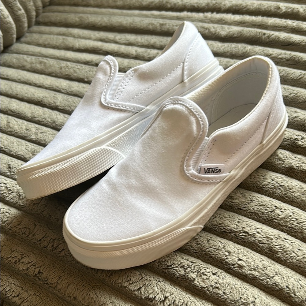 Vans Top Seller Icons Classic Slip On Slip-On Classic White Canvas US Kids 1
